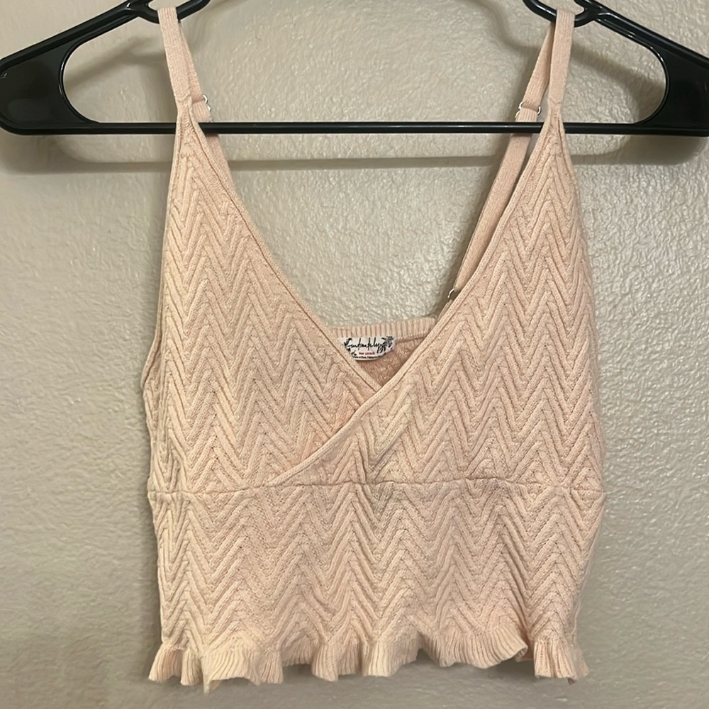 Intimately Free People Knit Tank Blush Color XS